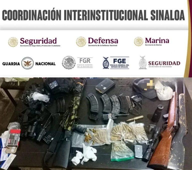 Detienen a civil y aseguran armas en El Tamarindo