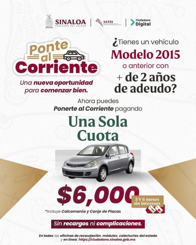 No dejes pasar esta oportunidad y ‘Ponte al corriente’