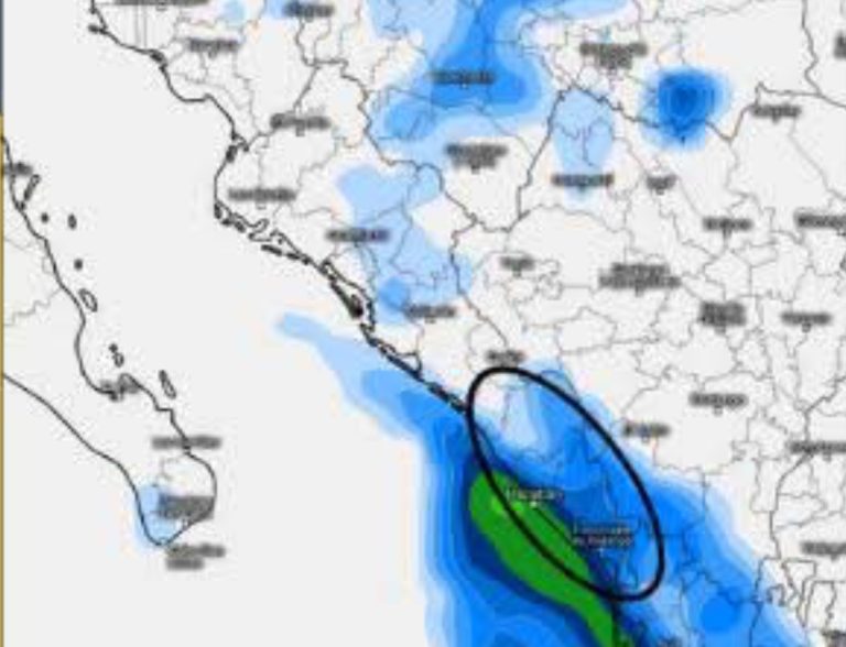 Esperan lluvias para madrugada y amanecer en el sur