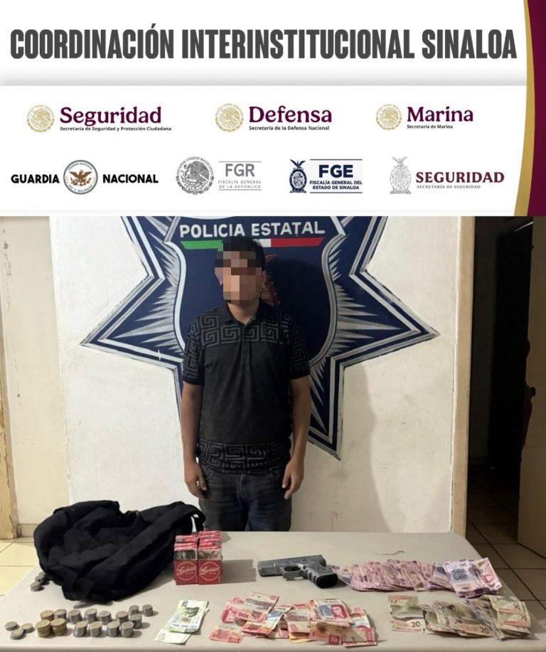 Cae con arma de juguete tras asalto a tienda