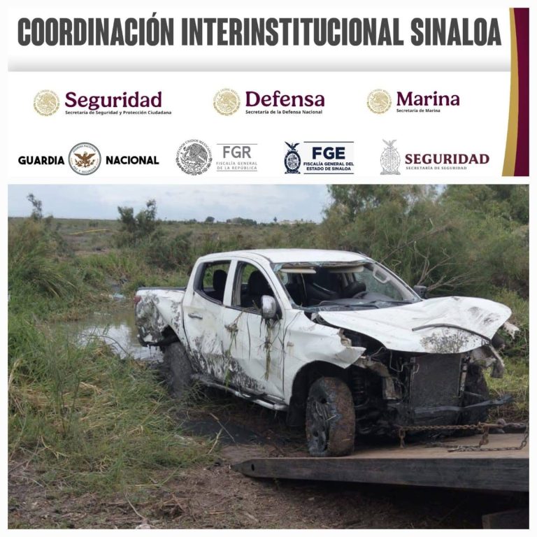 Incautan en Navolato una camioneta, cargadores, cartuchos y explosivos