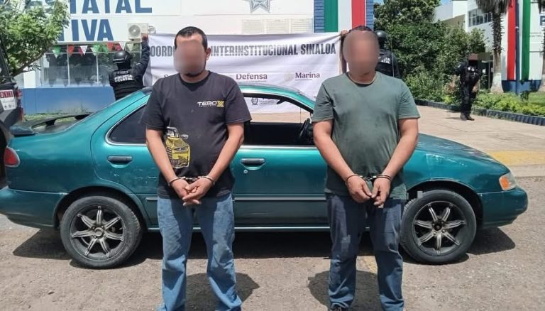 Los detienen rumbo a Culiacancito tras persecución; el auto era robado