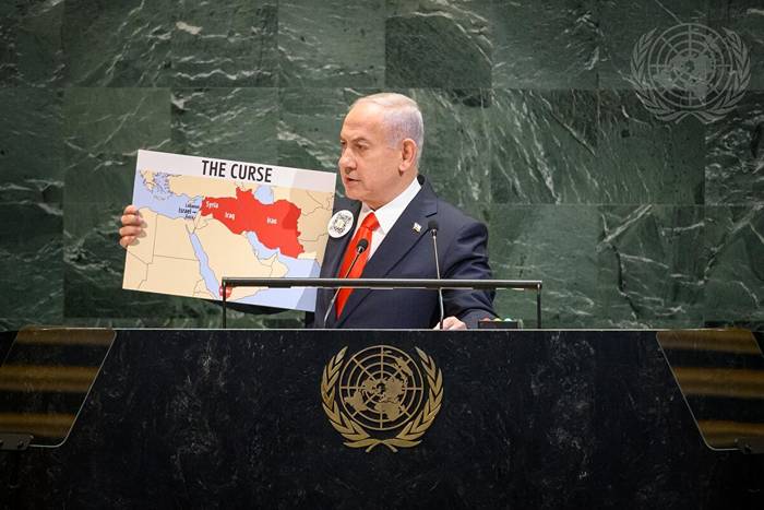 Abandonan ONU delegados durante discurso de Netanyahu