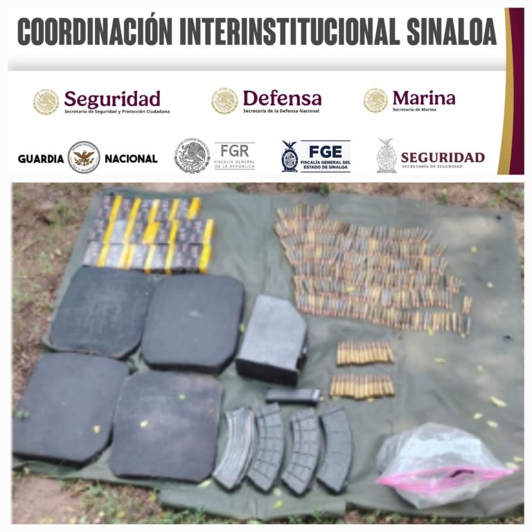 Más de 600 cartuchos, cargadores, 950 eslabones y placas balísticas: lo asegurado en Jesús María