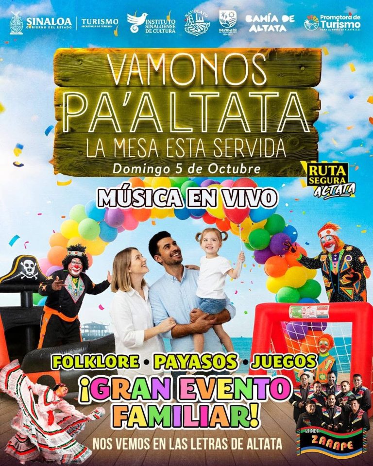 Este domingo, Vámonos Pa´Altata, estará la Zarape