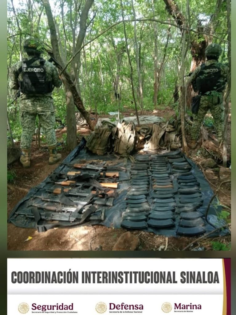 Realizaban recorridos, incautan en San Ignaciio armas y municiones