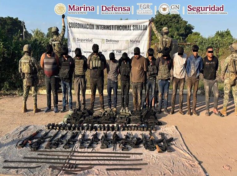 Reporta SSPyPC 13 detenidos en Navolato tras operativo