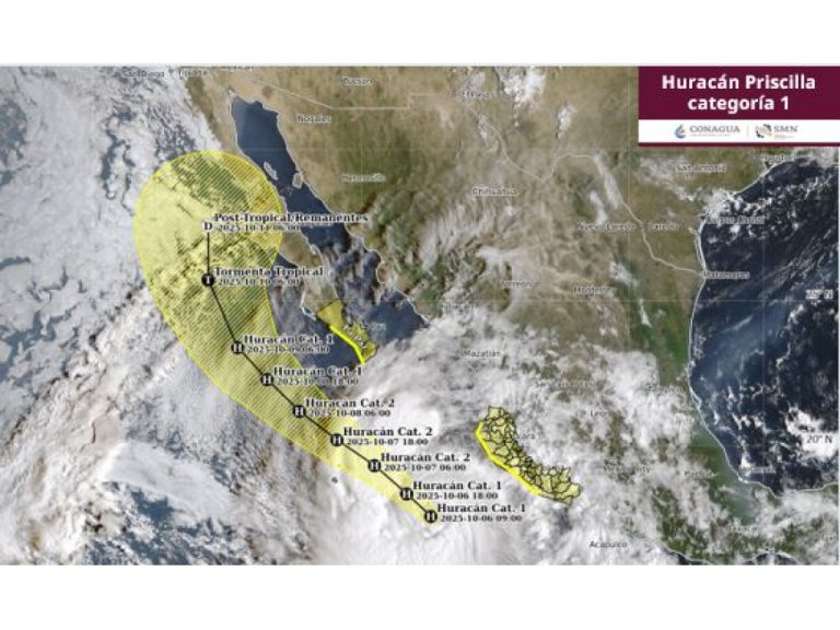 Sería Priscila huracán categoría 2 rumbo a BCS