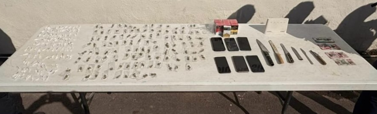 Decomisan 200 dosis de droga en esculque al penal de Aguaruto