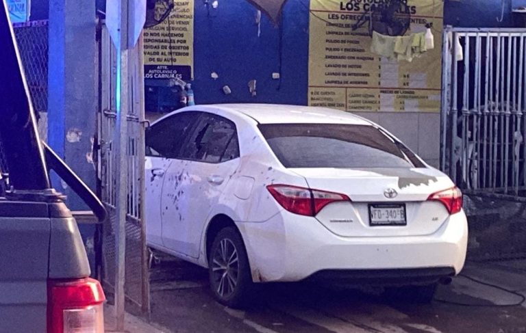 Atacan auto lavado en la 4 de Marzo
