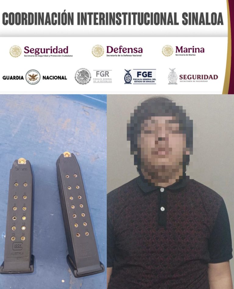 Disparan a estatales; arrestan a uno en moto con cargadores