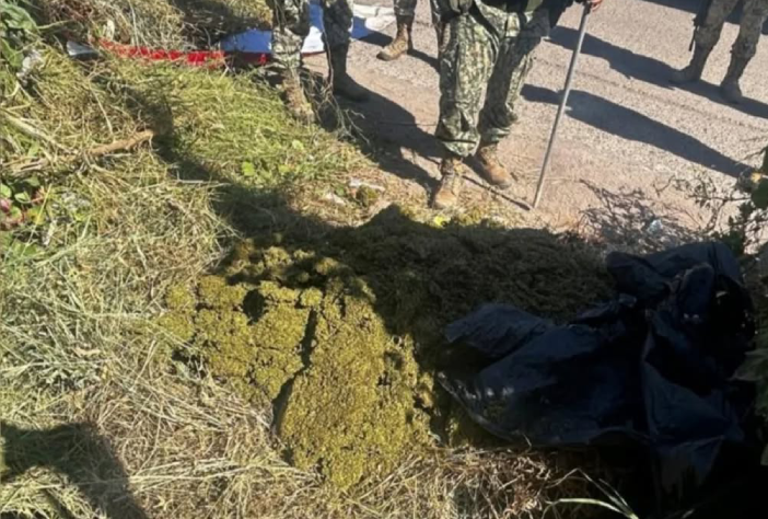 Daba olor a mariguana; estaban tirados 15 kilos en lote baldío