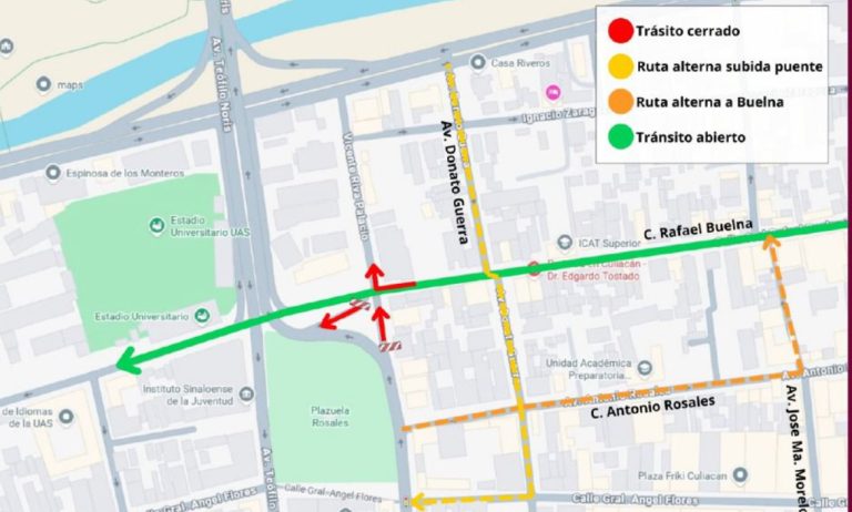 Cerrarán calles en el Centro de Culiacán por remodelación