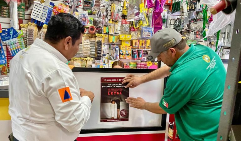 Exhorta PC Culiacán a festejar Navidad y Año Nuevo sin pirotecnia