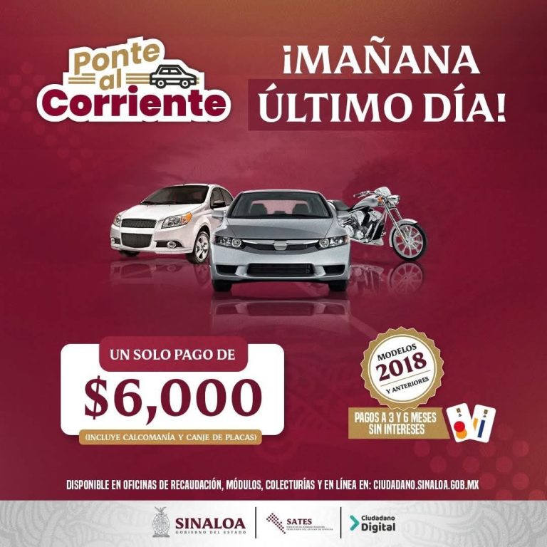 ¡Mañana es el último día! ‘Ponte al Corriente’