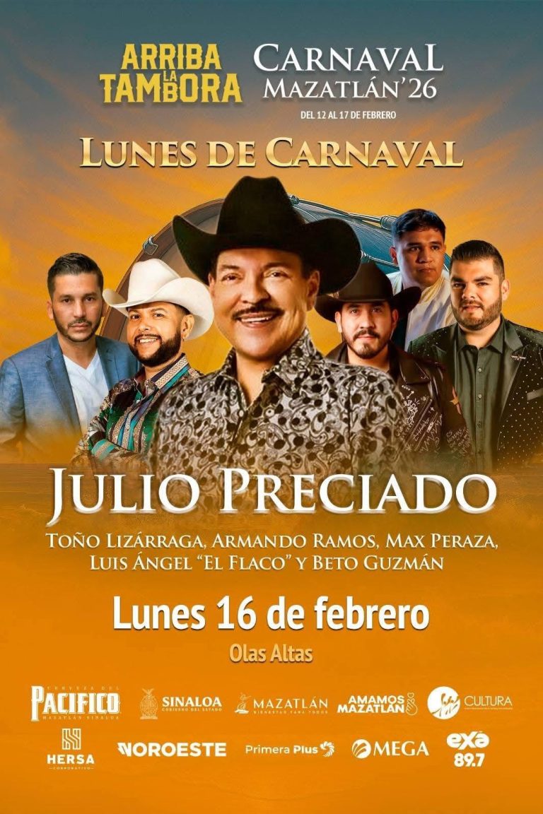 Participarán Julio Preciado, Luis Ángel ‘El Flaco’ y Max Peraza en el desfile de carnaval