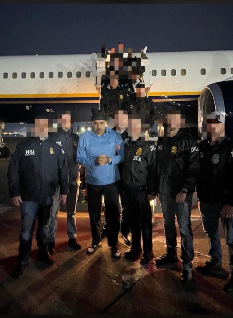 Difunden las primeras imágenes de Maduro arrestado