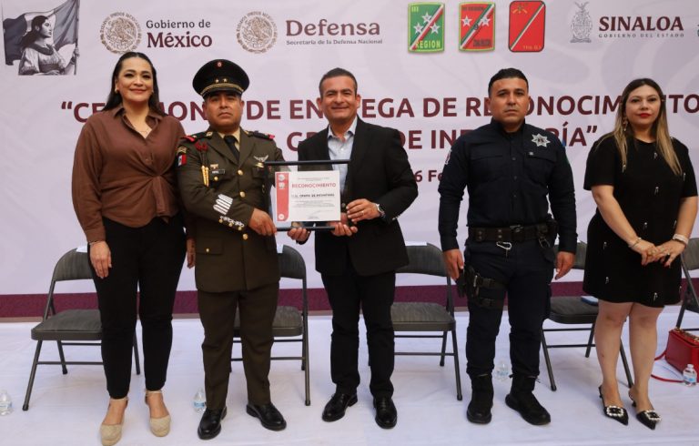 Realiza Navolato ceremonia cívica al 11/o Grupo de Infantería