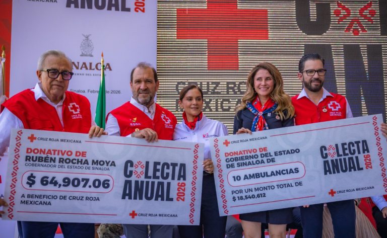 Va Cruz Roja en Sinaloa por $45 millones de meta en colecta