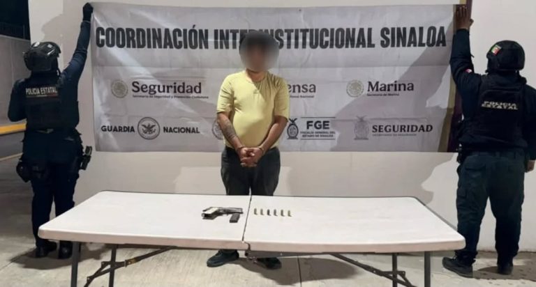 Lo capturan; policías le observaron una pistola en la cintura
