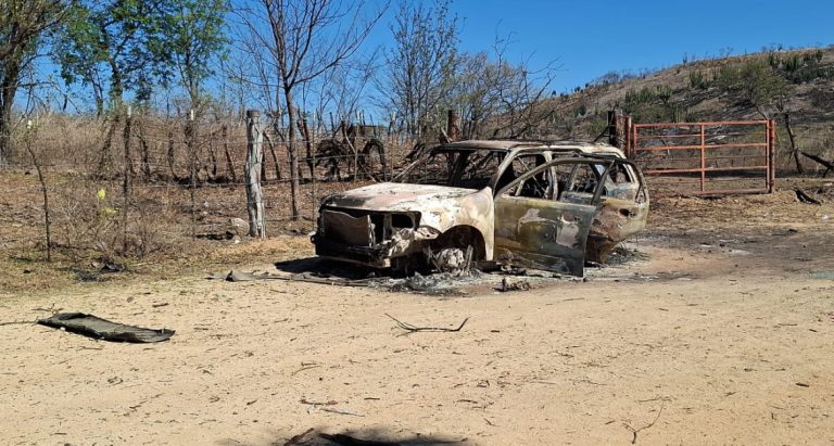 Un muerto y dos camionetas incineradas, el saldo del ataque en Sanalona