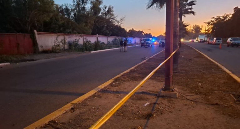 Fallece motociclista tras accidente en Navolato