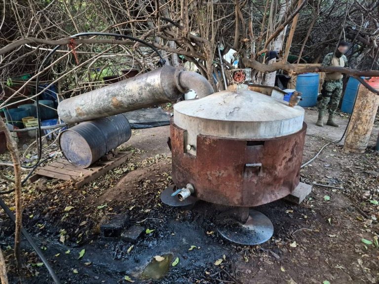 Neutralizan laboratorio clandestino en ‘El Tule’, Culiacán