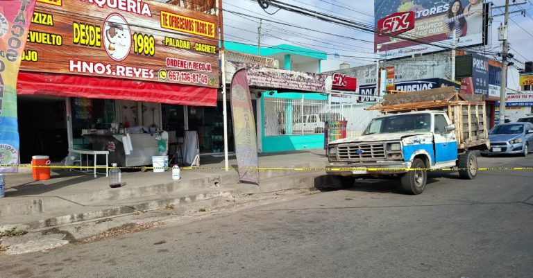 Deja 2 heridos disparos a taquería en Culiacán