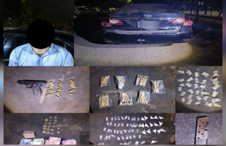 Cae en ISSSTESIN con presunta droga y efectivo