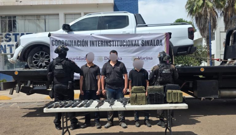 Arrestan a 3 tras persecución en Culiacán