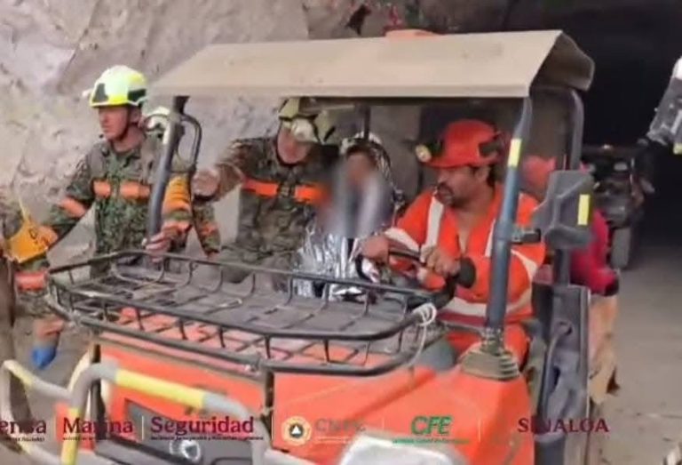 Francisco Zapata salió con vida; otro minero rescatado en Sinaloa