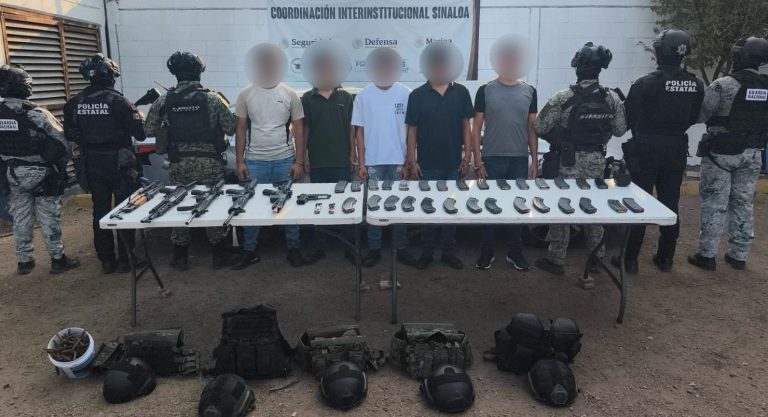 Capturan a 5 en Culiacán; salían de un domicilio