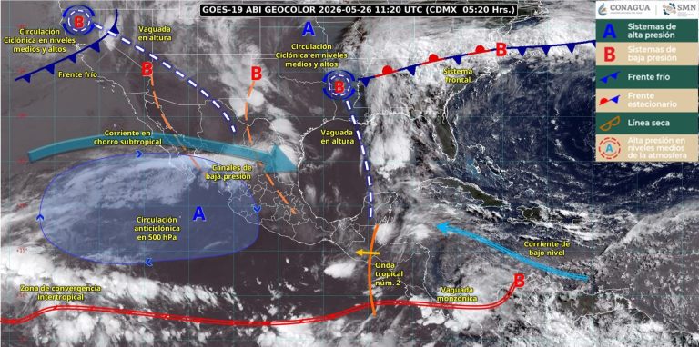 Alerta por lluvias intensas, viento fuerte y ambiente caluroso