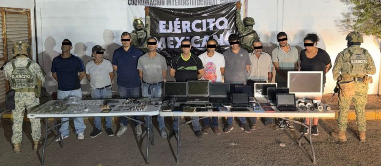 Arrestan a 10 en Infonavit Humaya en Culiacán