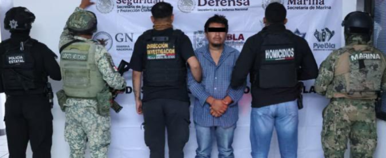 Cae presunto implicado en masacre en Puebla