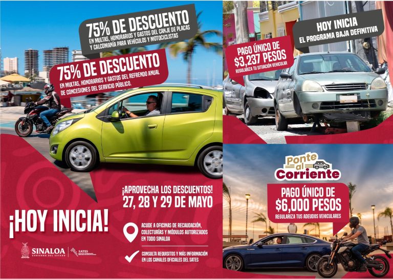 Inician descuentos y programas de regularización vehicular