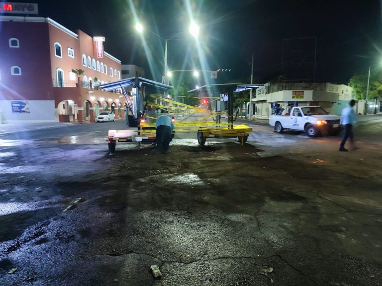 Concluyen obra; sigue cerrado Madero y G. Robles