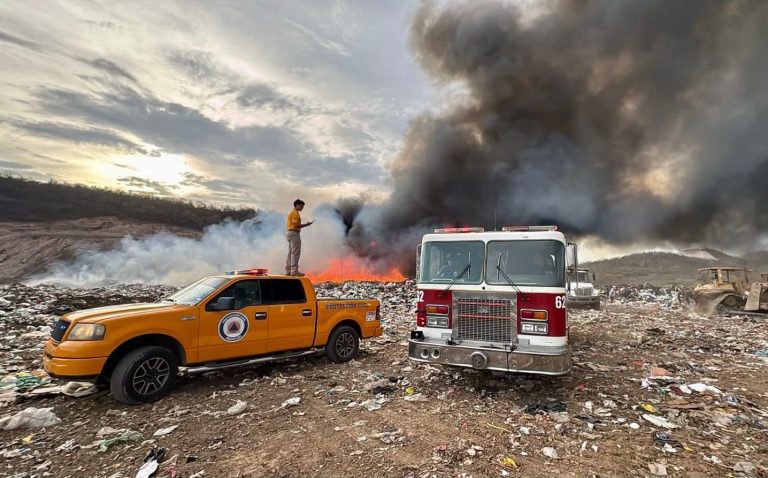 Se incendia el basurón municipal