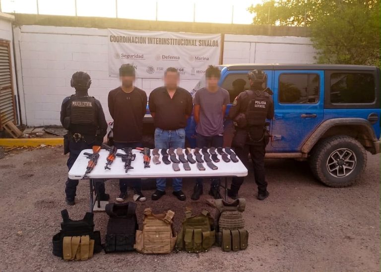 Capturan en Angostura a 3 civiles armados
