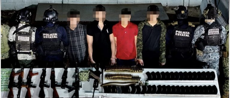 Aseguran armas, droga y autos a civiles en el Humaya