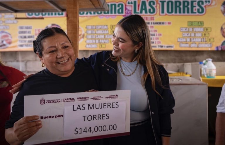 Entregan $144 mil a Las Chicas Torres en Culiacán