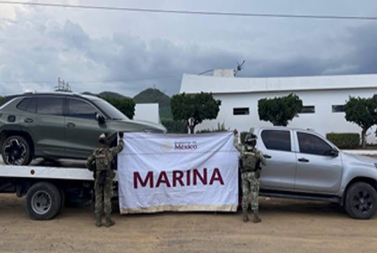 Incauta Marina armas, droga y vehículos durante operativo en El Rosario