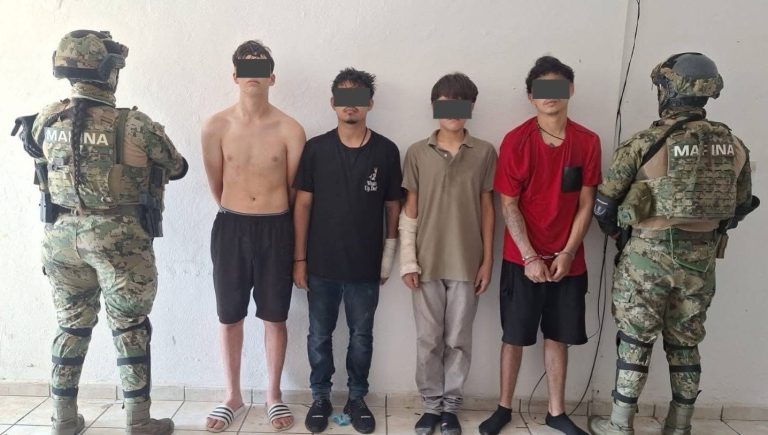 Asegura Marina material ilícito en Sinaloa y detiene a presuntos infractores de la ley