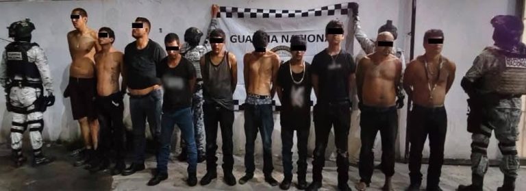 Capturan a 10 tras operativo en Escuinapa