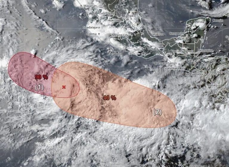 ¡Otro ciclón a la vista! Al 90% de huracán en el Pacífico