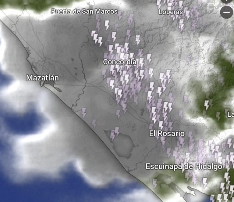 Registra Sinaloa una tormenta al sur