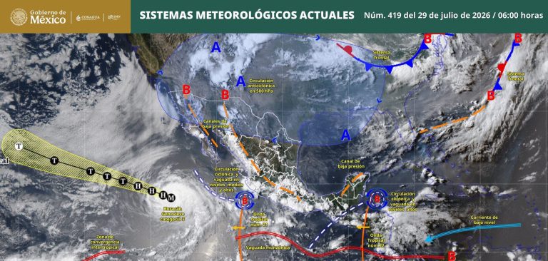 Se pronostican lluvias muy fuertes en 19 estados