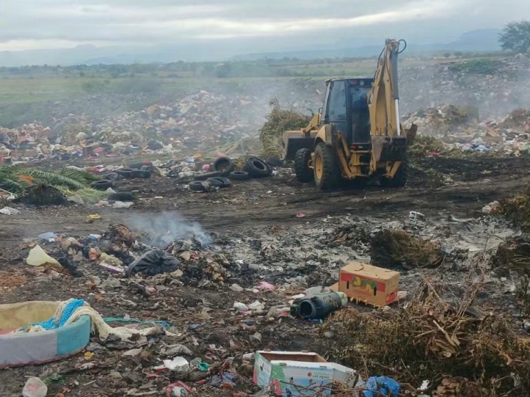 Retiran 10 toneladas de desechos en basurón clandestino de Pericos