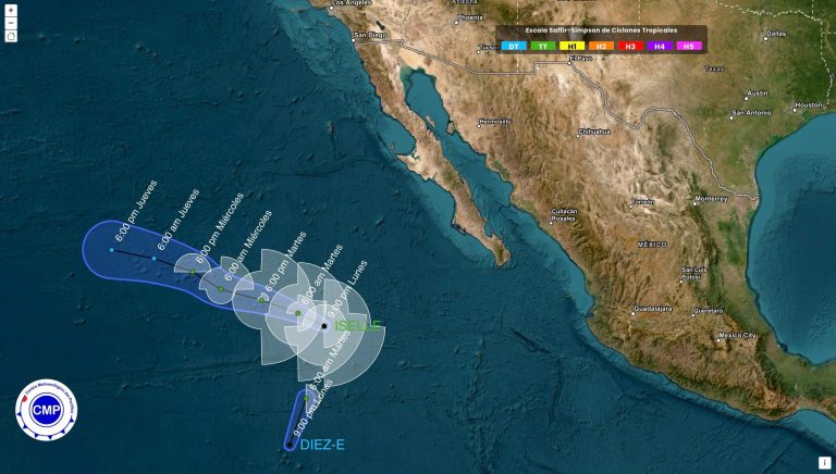 Iselle absorberá a la depresión tropical 10-E en el Pacífico