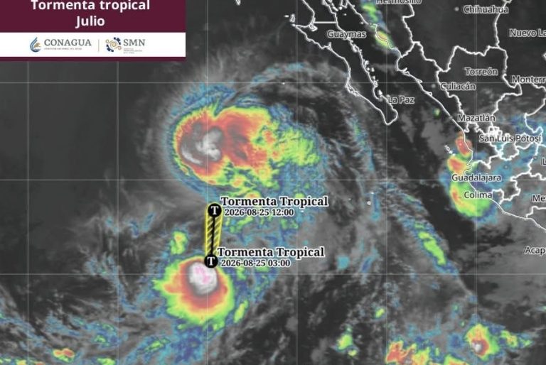 Se forma la tormenta tropical Julio